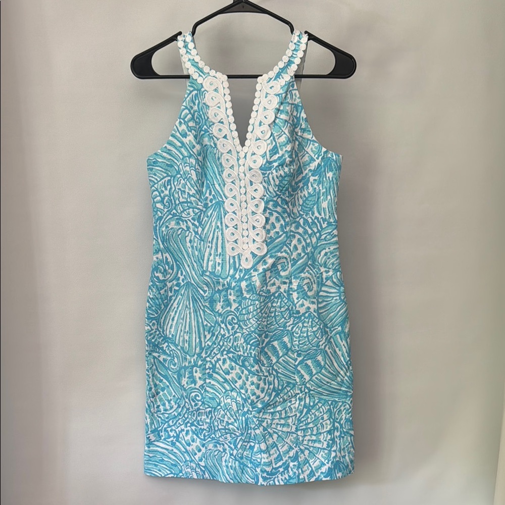 Lilly Pulitzer Turquoise and White Dress